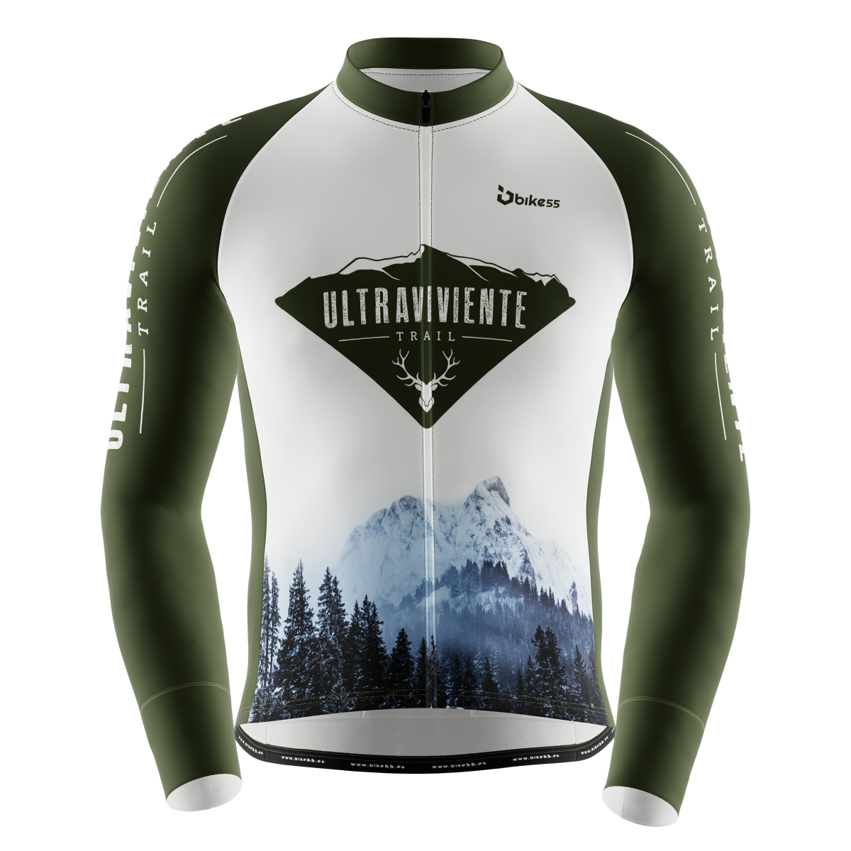 Maillot largo verde ultraviviente