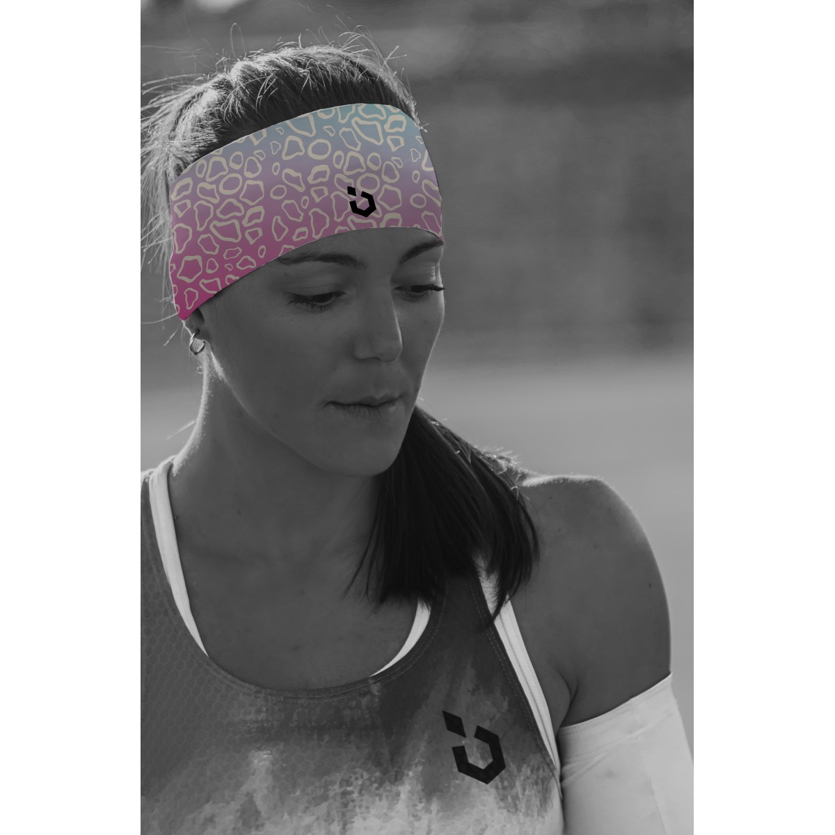 Cinta para pelo- hb12 - Rosa - Blanco - Gris