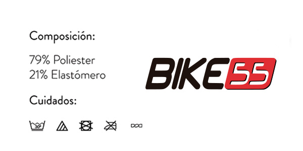 Ejemplo de la composición de Tejidos de Prendas Bike55