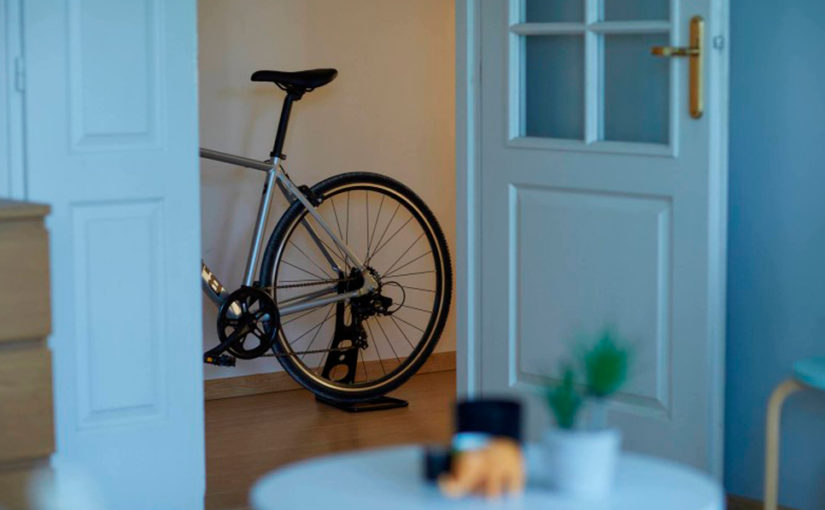 Lugares y formas de guardar tu bicicleta en casa