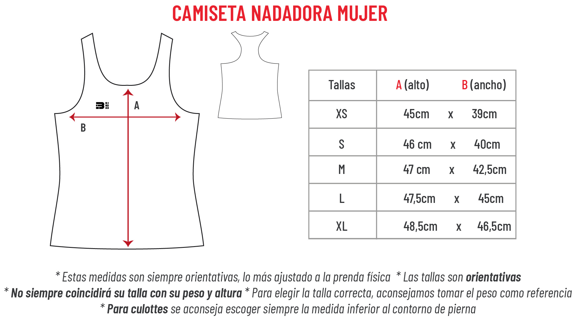 Camiseta de tirantes nadadora